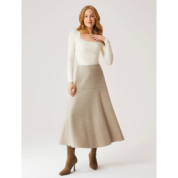 OGL FuzzLuxe Flared Maxi Skirt NWT SIZE L - Picture 4 of 4